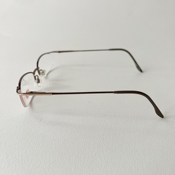 UROCK Eyeglasses Frame U721 Brown 52-18-135 Semi Rimless Display Model - Picture 3 of 11